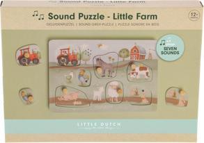 Image du produit Little Dutch Sound-Greif-Puzzle Little Farm FSC