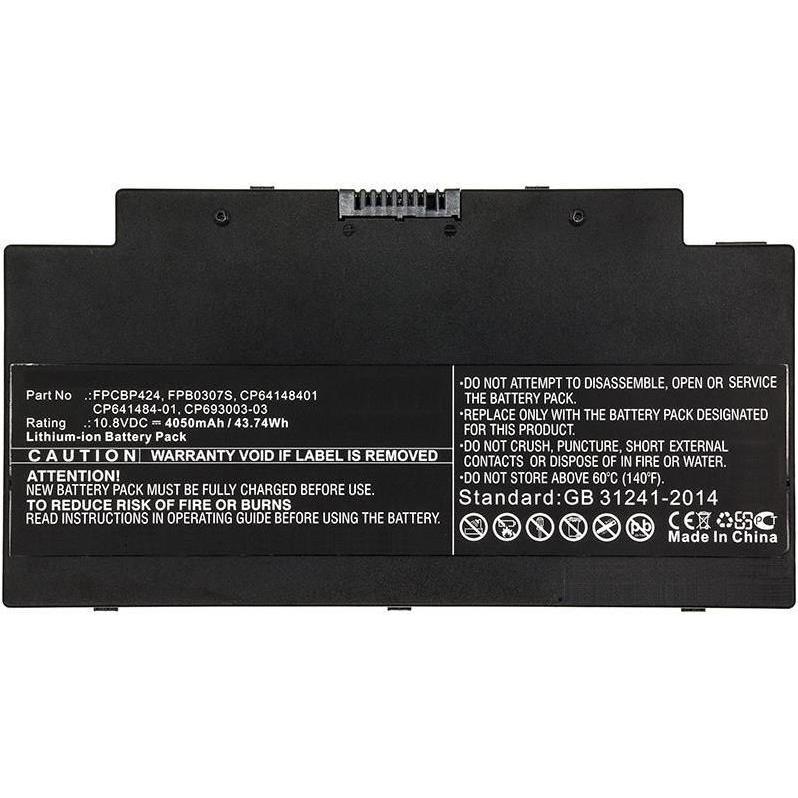 CoreParts Laptop Battery for Fujitsu (4050 mAh), Notebook Akku, Schwarz