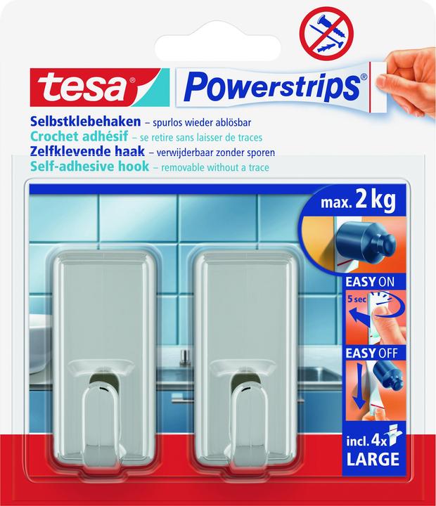 tesa Powerstrips Hooks Large CLASSIC