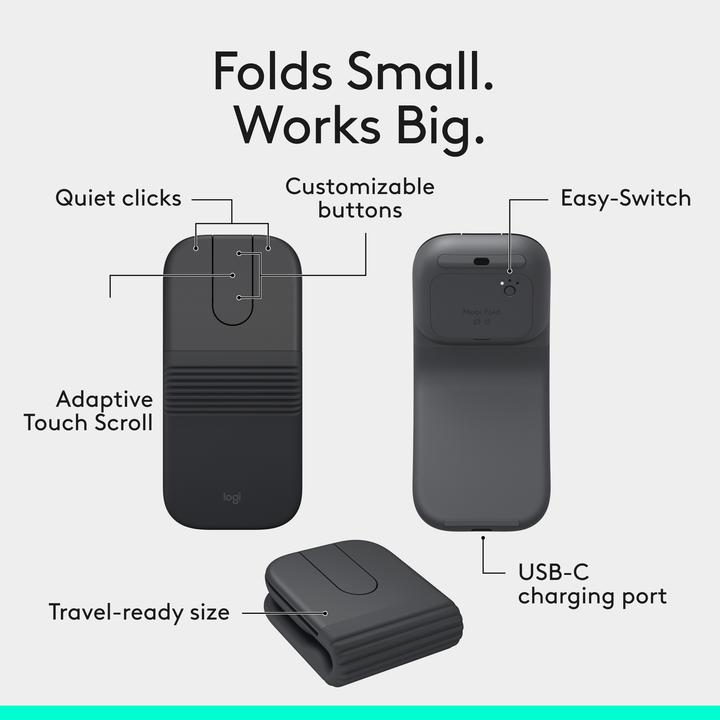 Produktbild Logitech Mobi Fold (Kabellos)