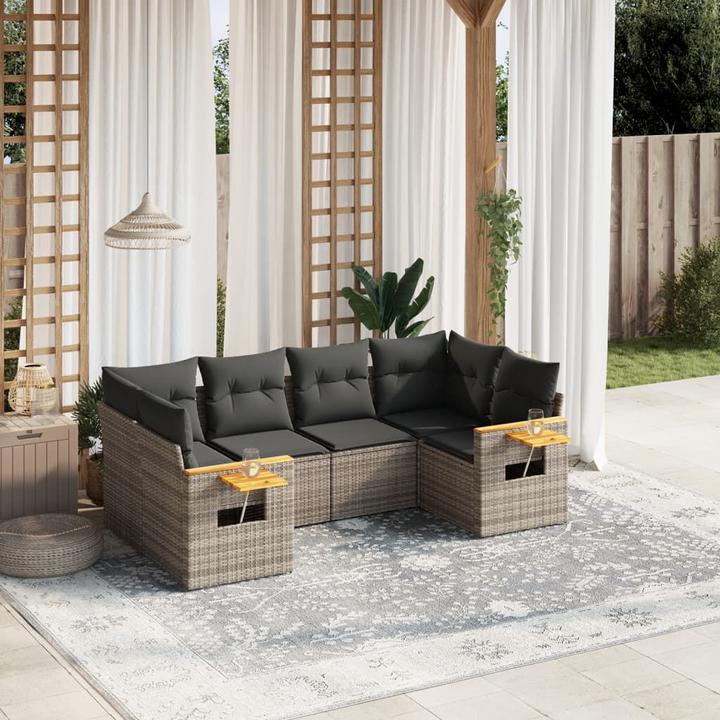 Image du produit vidaXL Ensemble salon de jardin 10 pièces avec coussins