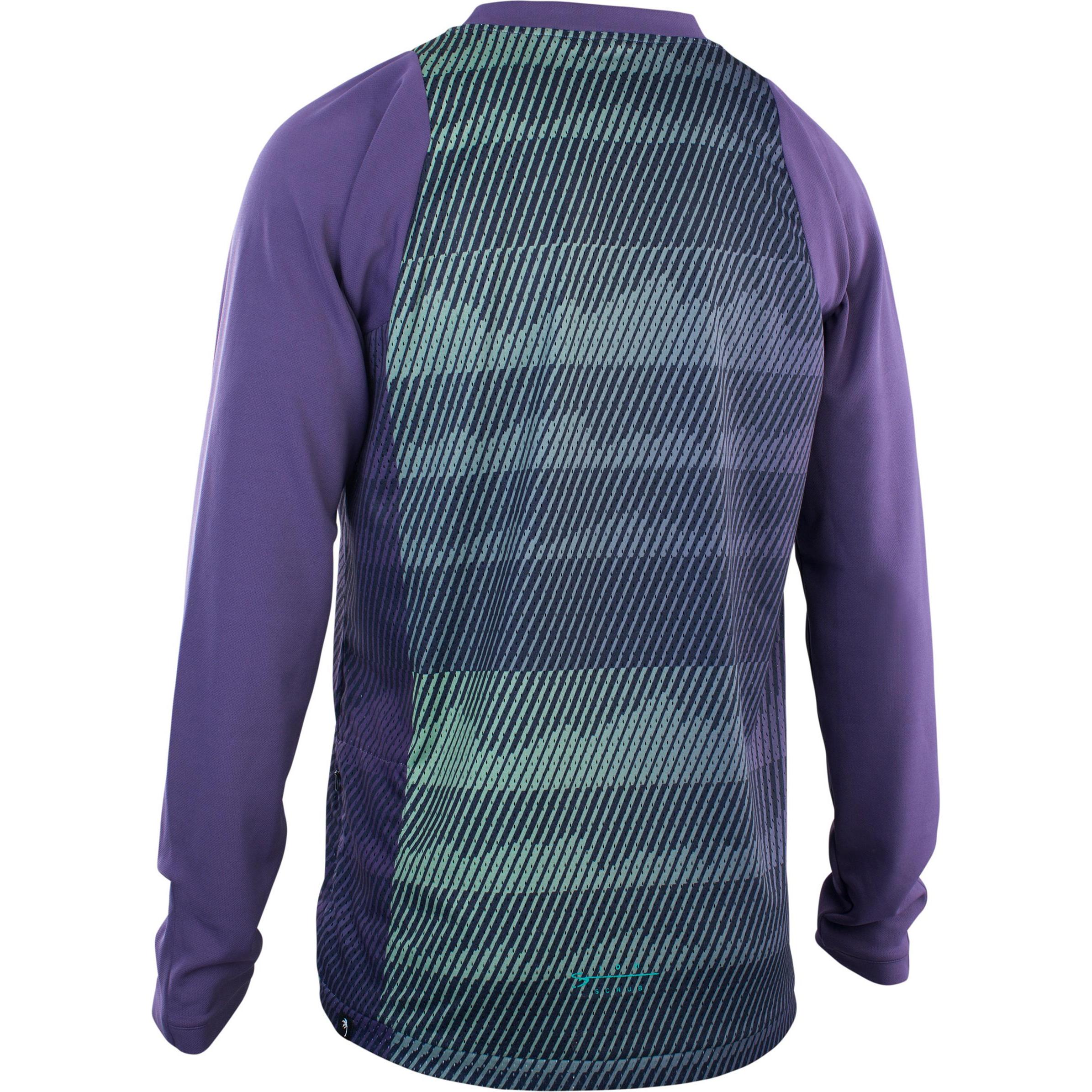 Thumbnail - ION, Herren, Velotrikot, Bike Jersey Scrub LS men - dark-purple (S), Violett, S