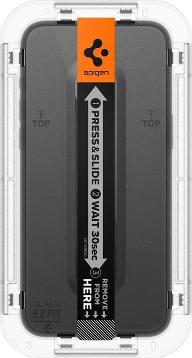 Produktbild Spigen GEHÄRTETES GLAS GLAS.TR „EZ FIT“ FC IPHONE 15 PRO SCHWARZ (1 Stück, Apple iPhone 15 Pro)