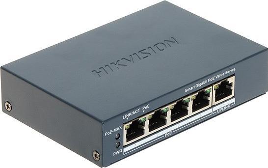 Actual product image Hikvision DS-3E1505P-EI/M Switch l2 Smart Managed 4 (5 ports)