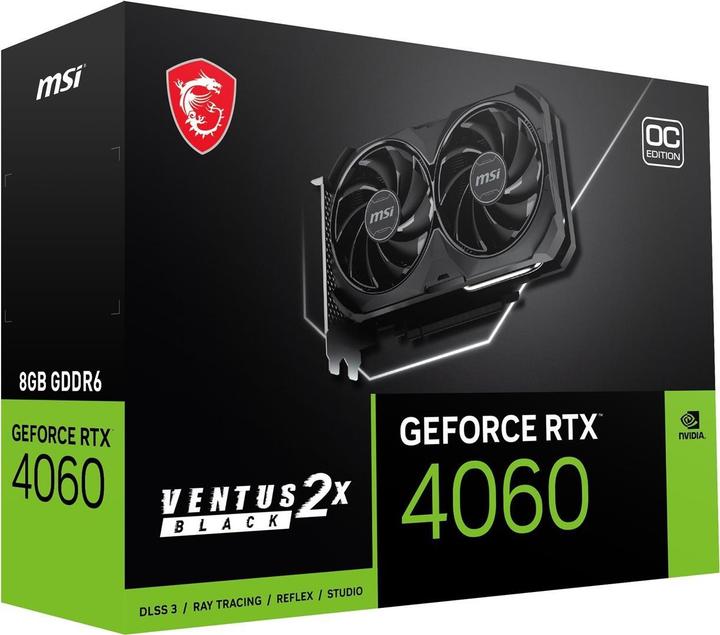 Actual product image MSI GeForce RTX 4060 VENTUS 2X 8G OC (8 GB)