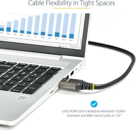Actual product image StarTech com 20in (0.5m) Premium Certified HDMI 2.0 Cable - High-Speed Ultra HD 4K 60Hz HDMI Cabl... (0.50 m)