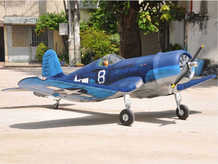 Image du produit Black Horse f-4u corsair 2,28m warbird arf avec train d'atterrissage rétractable (Oiseau de guerre)