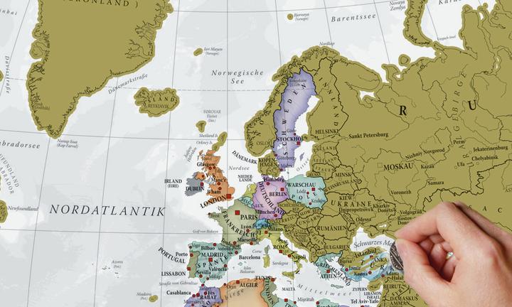 Produktbild Maps International Die Welt zum Rubbeln. Scratch Map Deutsch