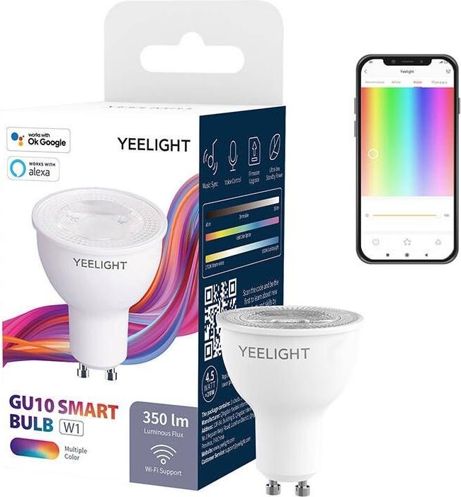 Immagine prodotto Yeelight Smart LED (GU10, 4.50 W, 350 lm, 1 x, F)