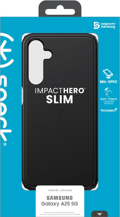 Actual product image speck Impact Hero Slim Samsung Galaxy A25 5G Black (Samsung Galaxy A25 5G)