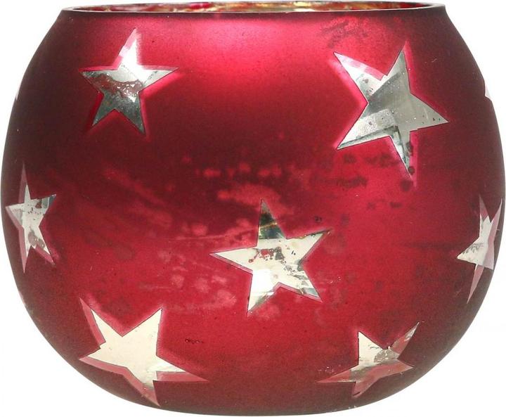 Produktbild Viana Glas Windlicht mit Sternendekor