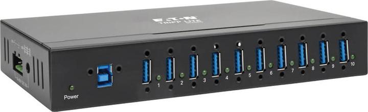 Eaton 10-Port Industrial-Grade USB 3.0 SuperSpeed Hub 20kV ESD Immunity Metal Housing Moun (USB-C, 10 Ports)