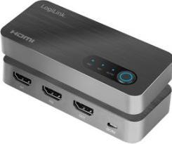 Produktbild LogiLink HDMI-Switch, 2x1-Port, 8K/60 Hz, HDCP, HDR, VRR, CEC