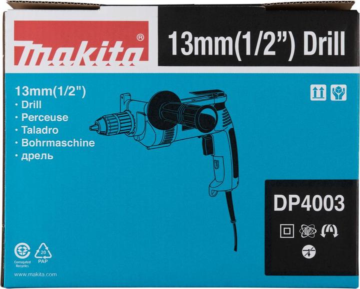 Produktbild Makita DP4003 Drill, 750 W, 0-600 min-1, hand clamp 13 mm, 2.5 kg, 73 Nm
