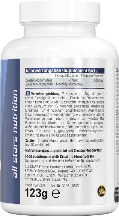 Produktbild All Stars Creatin Mega Caps (150 Stück, Kapseln, 300 g)