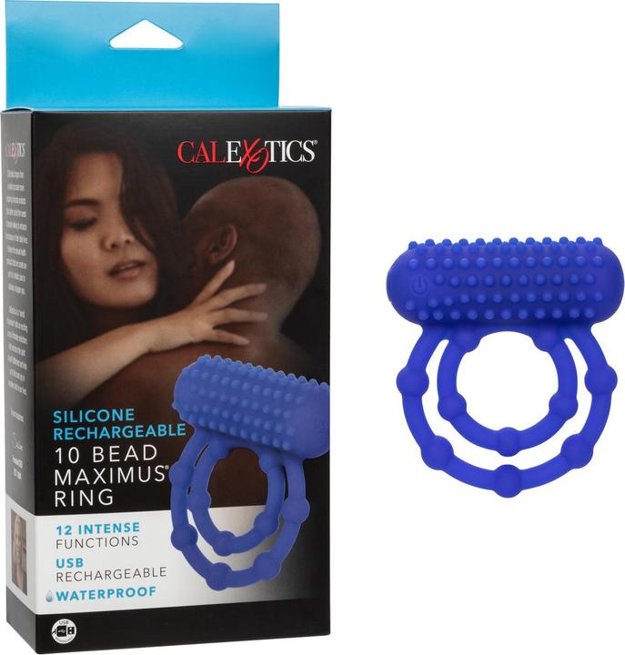 Productafbeelding CalExotics Silicone Oplaadbare 10-kraal Maximus® Ring (2.50 cm)