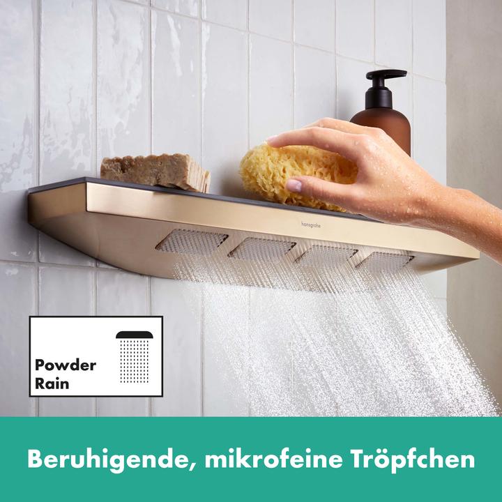 Actual product image hansgrohe Rainfinity shoulder shower 500 1jet and shower tray, 26243 (1 Beam types, 13 l/min)