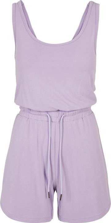 Urban Classics Ladies Short Sleeveless Modal Jumpsuit lilac S (S)