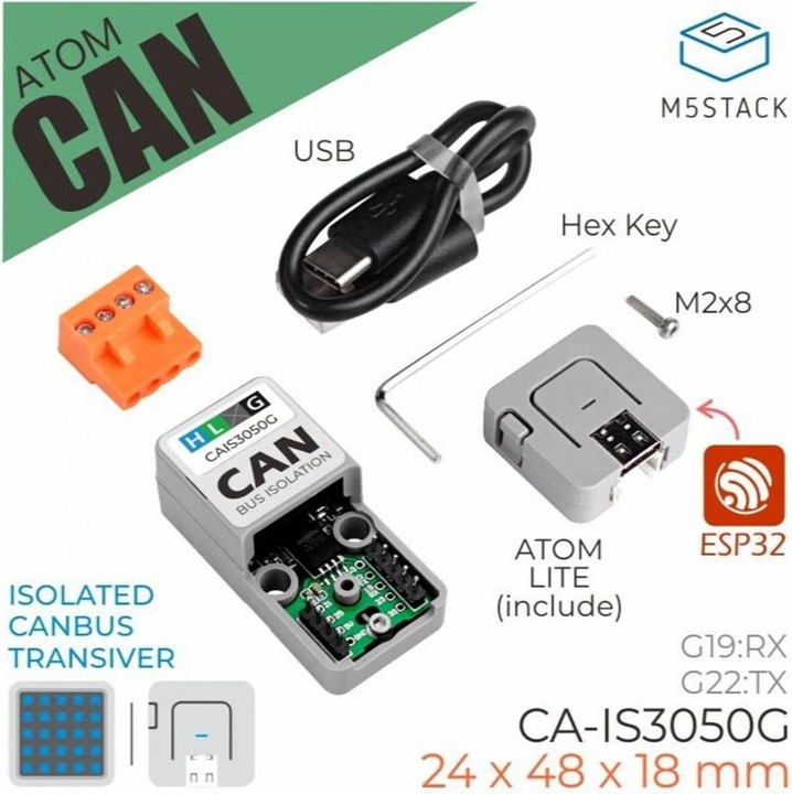 Produktbild M5Stack ATOM CANBus Kit