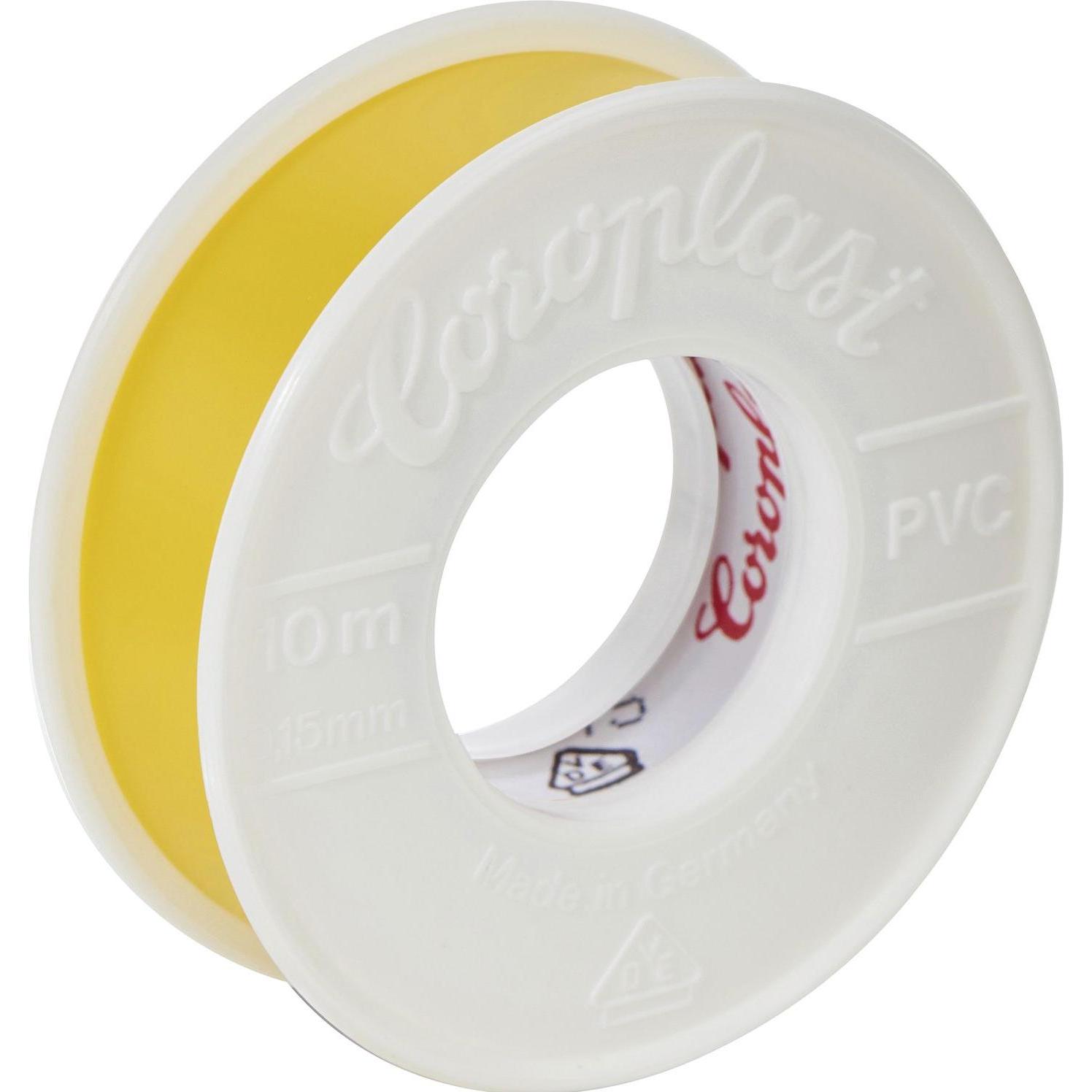 Thumbnail - Coroplast, Klebeband, Premium Isolierband Isolier-Klebeband 0,10x15mm x 10m gelb (15 mm)