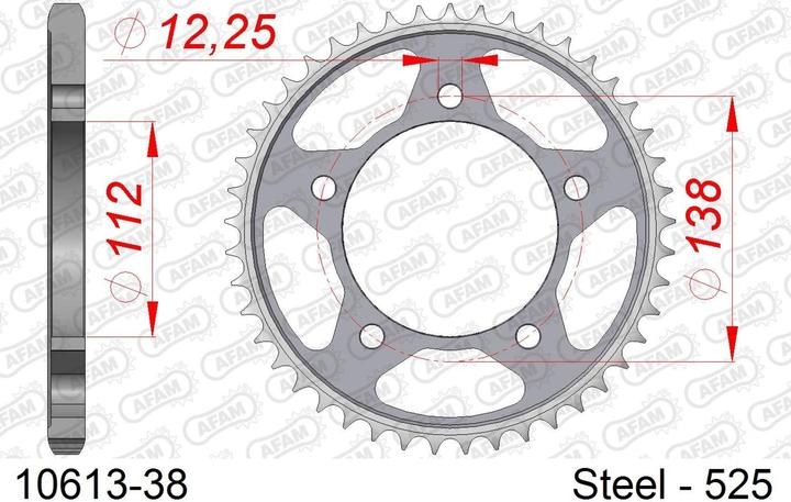 Produktbild Afam 525 38 dents (38)