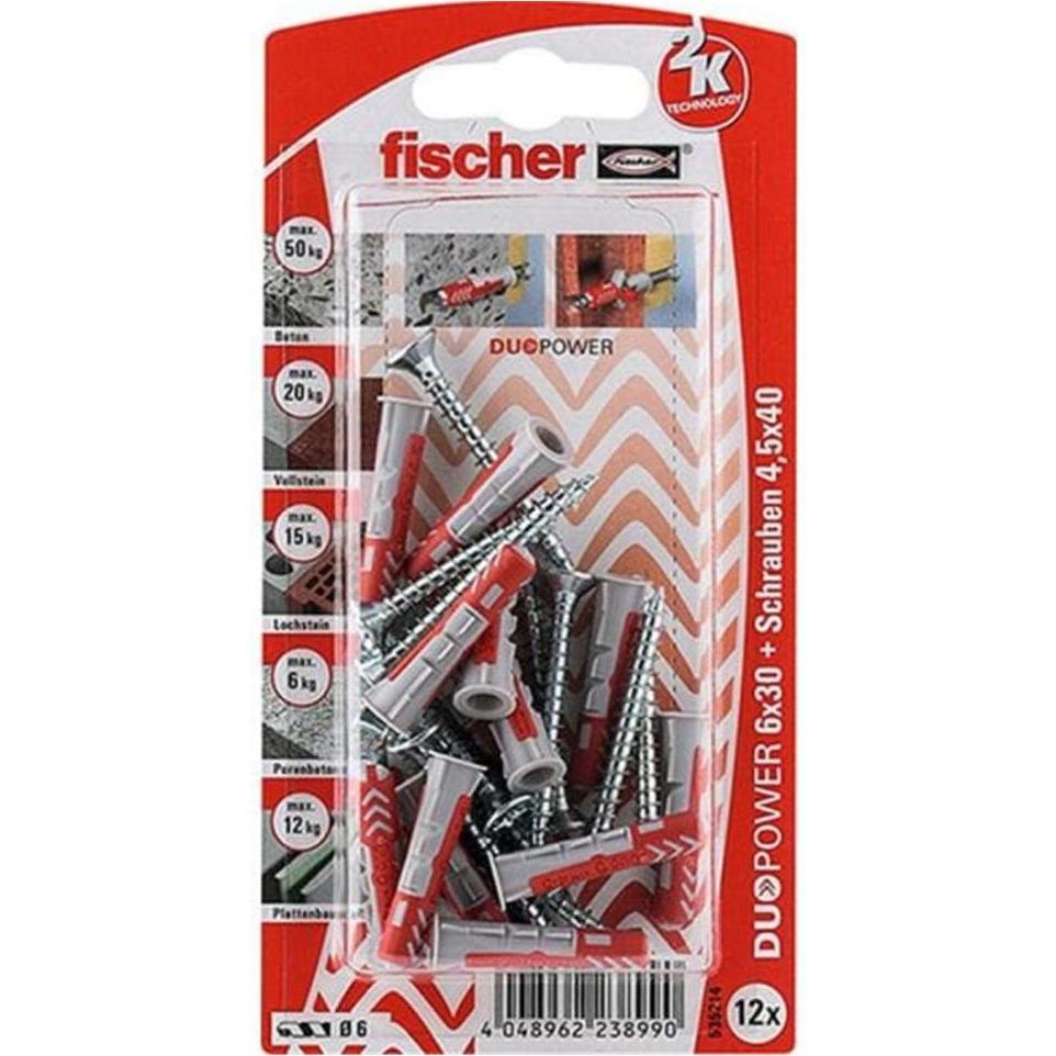 Fischer, Tassello, Duopower 6X30 S K (12 Pz.)