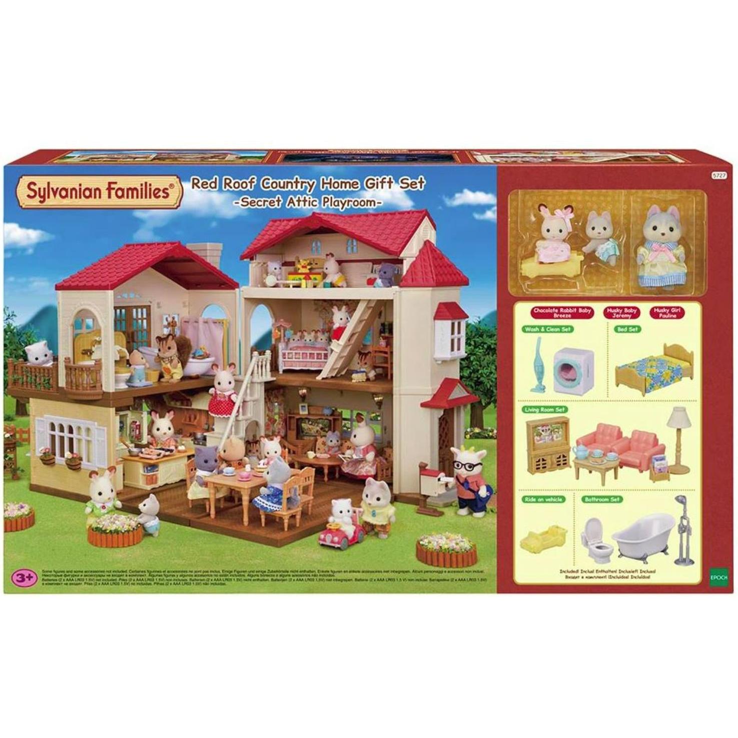 Thumbnail - Sylvanian Families Sylva Red Roof Country Home Geschenkset