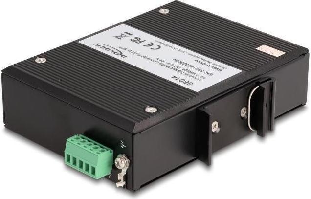 Produktbild Delock Industrie Gigabit Medienkonverter RJ45 zu SFP für Hutschiene (2 Ports)