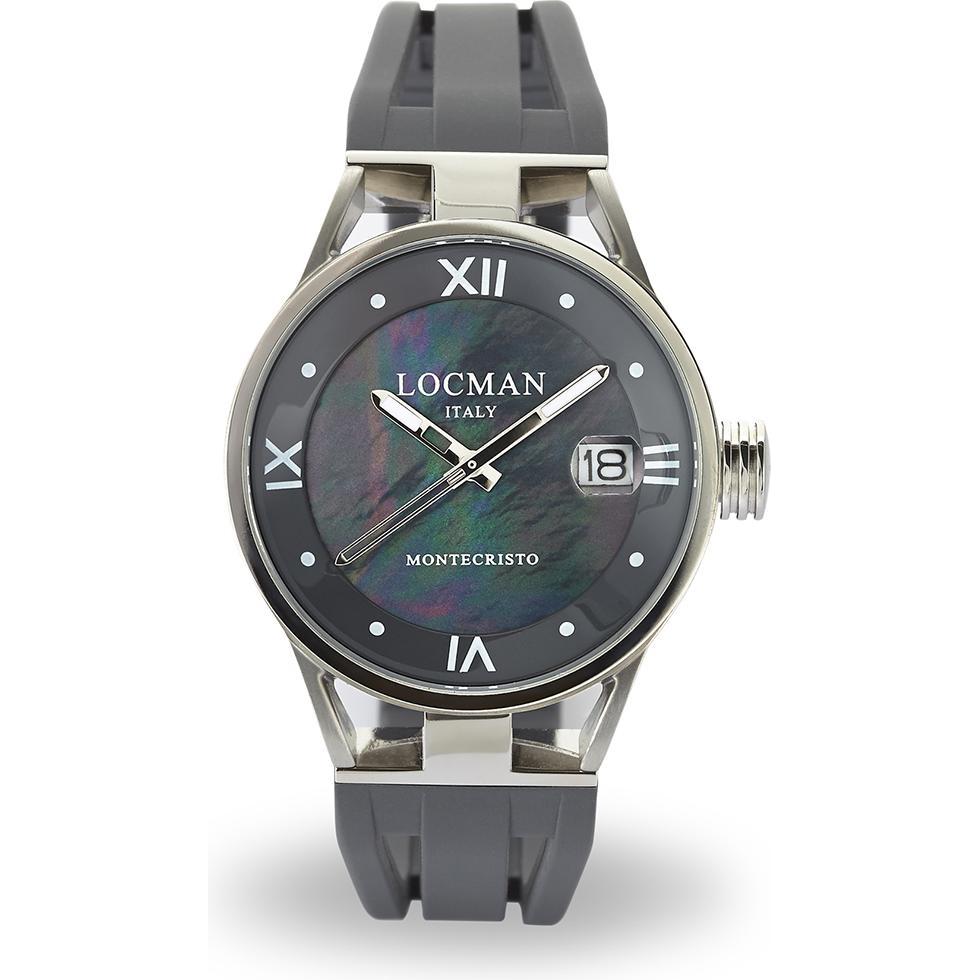 Locman, Armbanduhr, Italy Damenuhr Montecristo Lady Ref. 0521V01, Grau, (Analoguhr, 33 mm)