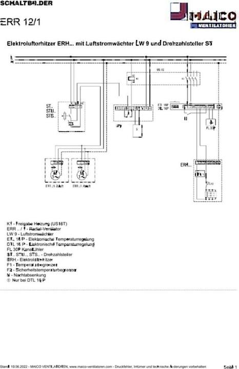 Actual product image Maico Radial tube fan