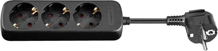 Produktbild MicroConnect 3-way Schuko Socket 1.5M Black (3x, CEE 7/3, 1.50 m)