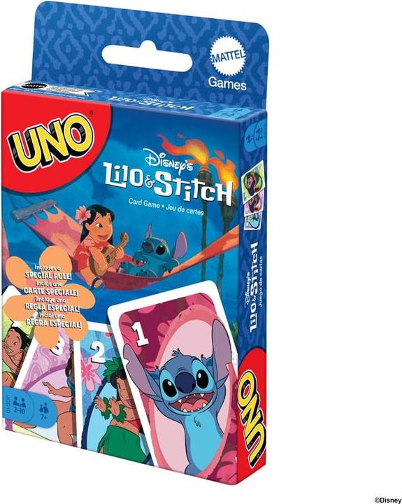 Productafbeelding Mattel Games UNO Lilo & Stich (Hongaars, Pools, Russisch, 2 - 10 Spelers)