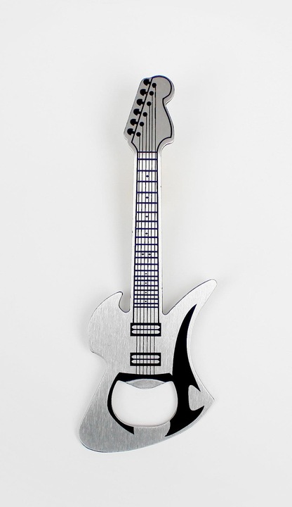 Produktbild Suck UK Guitar Bottle Opener Keychain (Kapselheber)