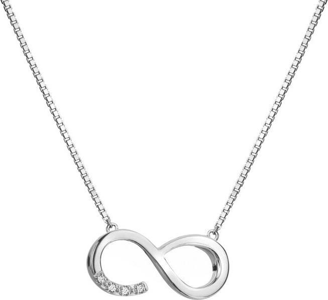 Produktbild Hot Diamonds Lovely Silver Necklace with Diamonds Infinitely Much Loved DP910