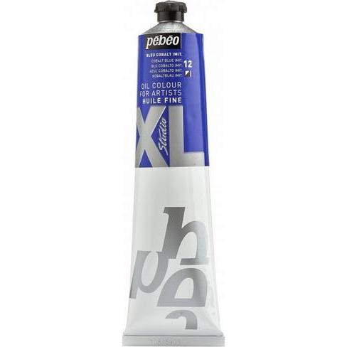 Pebeo, Künstlerfarbe + Bastelfarbe, XL Feine Ölfarben (Kobaltblau Imit., 200 ml)