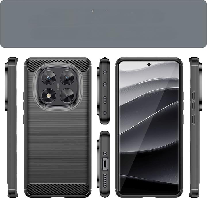 Image du produit Cover-Discount Xiaomi Redmi Note 14 Pro 5G / Poco X7 - Metall Carbon Look Hülle (Xiaomi Poco X7, Xiaomi Redmi Note 14 Pro 5G)