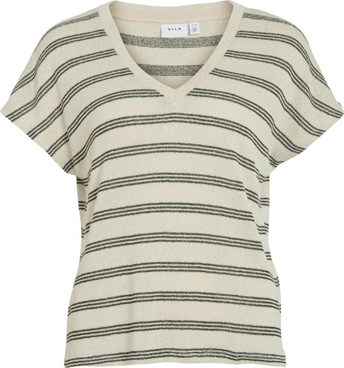 Actual product image Vila VIHERMINA V-Ausschnitt Oberteil mit kurzen Ärmeln (XL)