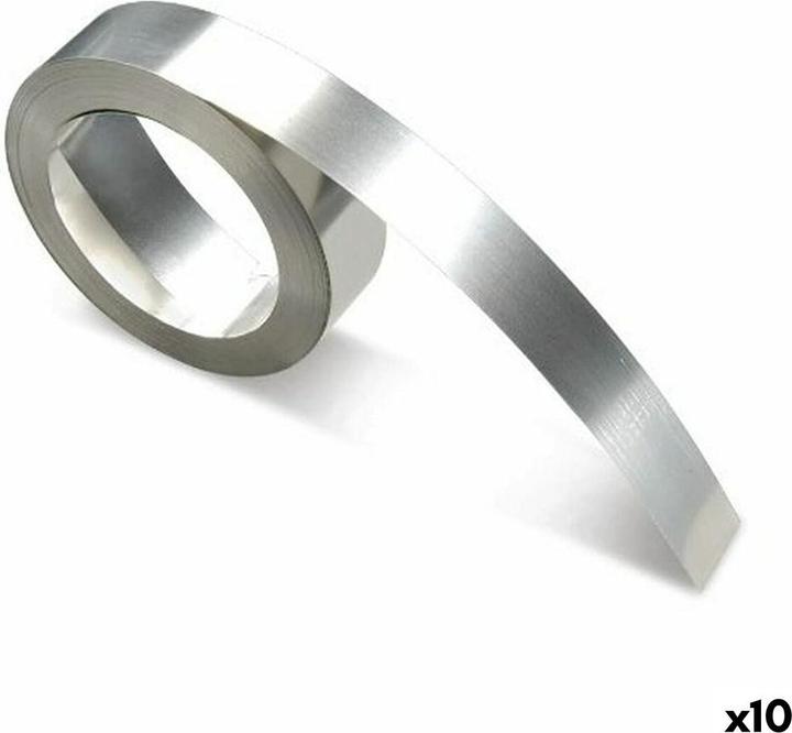 Produktbild Dymo Prägeband Rhino 12mmx6.40m Stahl nicht klebend (1.20 cm, Silber)