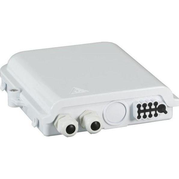 EFB Elektronik FTTH IP65 Anschlussbox für 8Fasern, 8Kupplungen und Faserüberlängenaufnahme, Serverschrank Zubehör