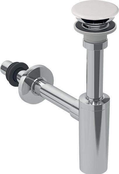 Actual product image Geberit sink drain for ONE, siphon, valve cover and sleeve, horizontal outlet (Siphon mounting material, 1 1/4")