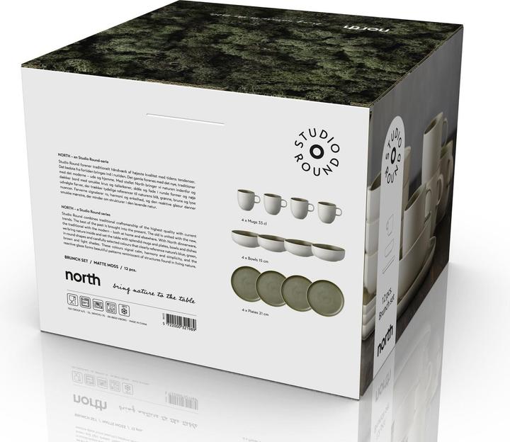 Actual product image Studio Round Speise-Service North 12-teilig, Grün (12 pcs.)