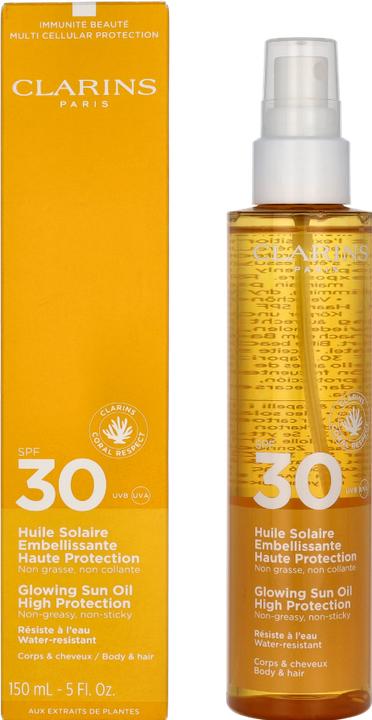 Actual product image Clarins CORPS Protecteur Corps Huile SPF30 150 ml (Suntan oil, SPF 30, 150 ml, 190 g)