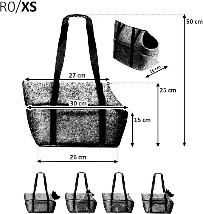 Image du produit Boutique Zoo Tragetasche für Haustiere bis 3 kg (Chien, Chat, Lavable)