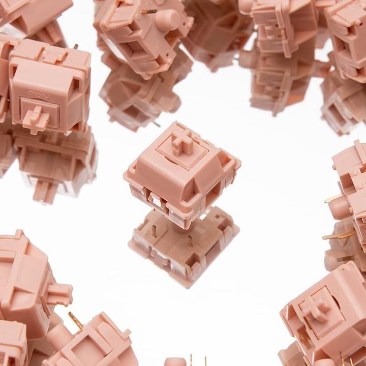 Immagine prodotto Akko CS POM Rosa Interruttori, meccanici, 3 pin, lineari, stelo MX, 45g - 45 pezzi