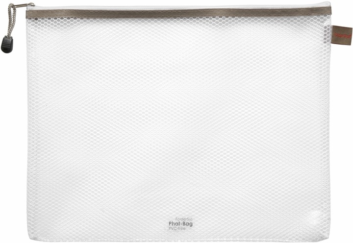 Actual product image Foldersys Zipped bag A4 transparent/taupe 0.15 mm (A4, 1 x)