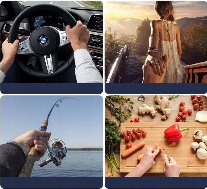 Actual product image Tech-Protect Ac200 Magnetischer Magsafe & Gopro & Dji Nackenhalter Crayon Grau