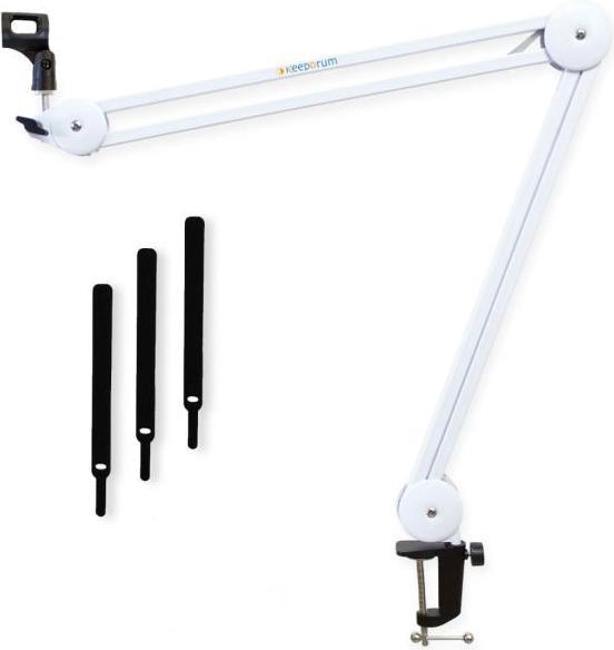 Actual product image RØDE Podcaster USB microphone with boom arm White