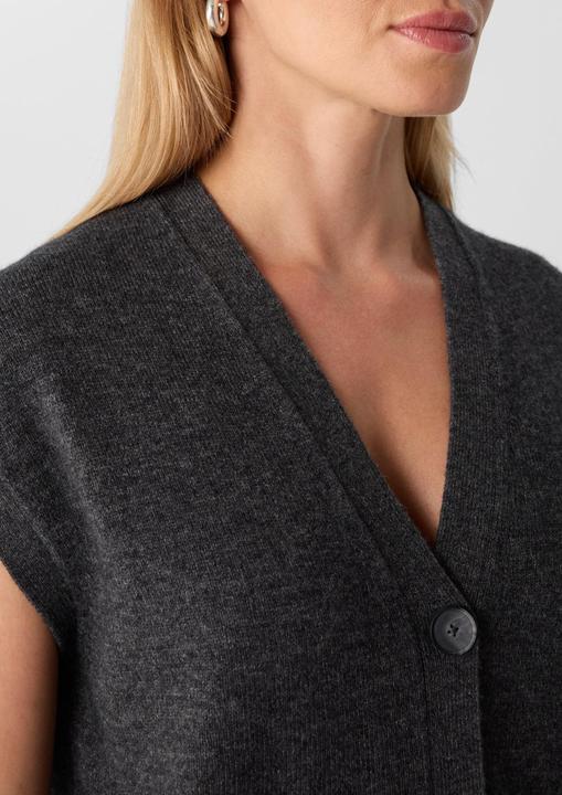 Produktbild Comma Strickjacke Strickpullunder mit aufgesetzten Taschen (38)