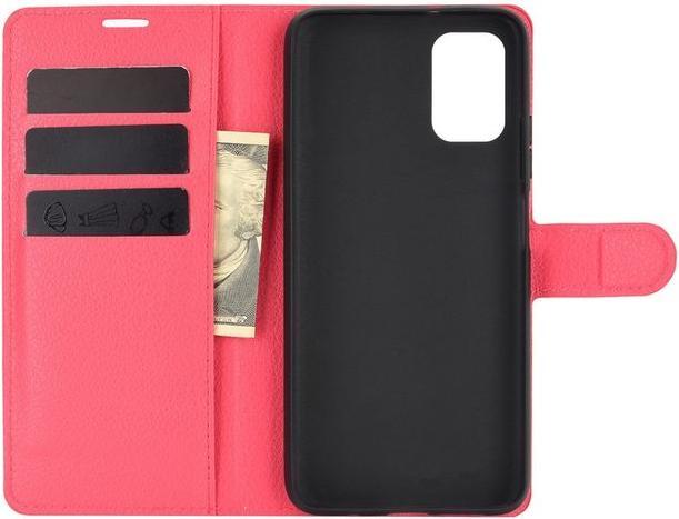 Actual product image MU Classic Litchi Leather Bookcover Series (Realme 9 4G, Xiaomi Redmi 9T)