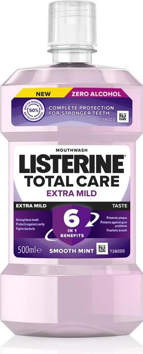 Listerine Total Care Extra Mild Taste Smooth Mint (500 ml, Mundspülung)
